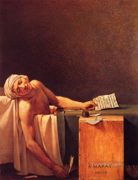  Louis Canvas - The Death Of Marat Neoclassicism Jacques Louis David
